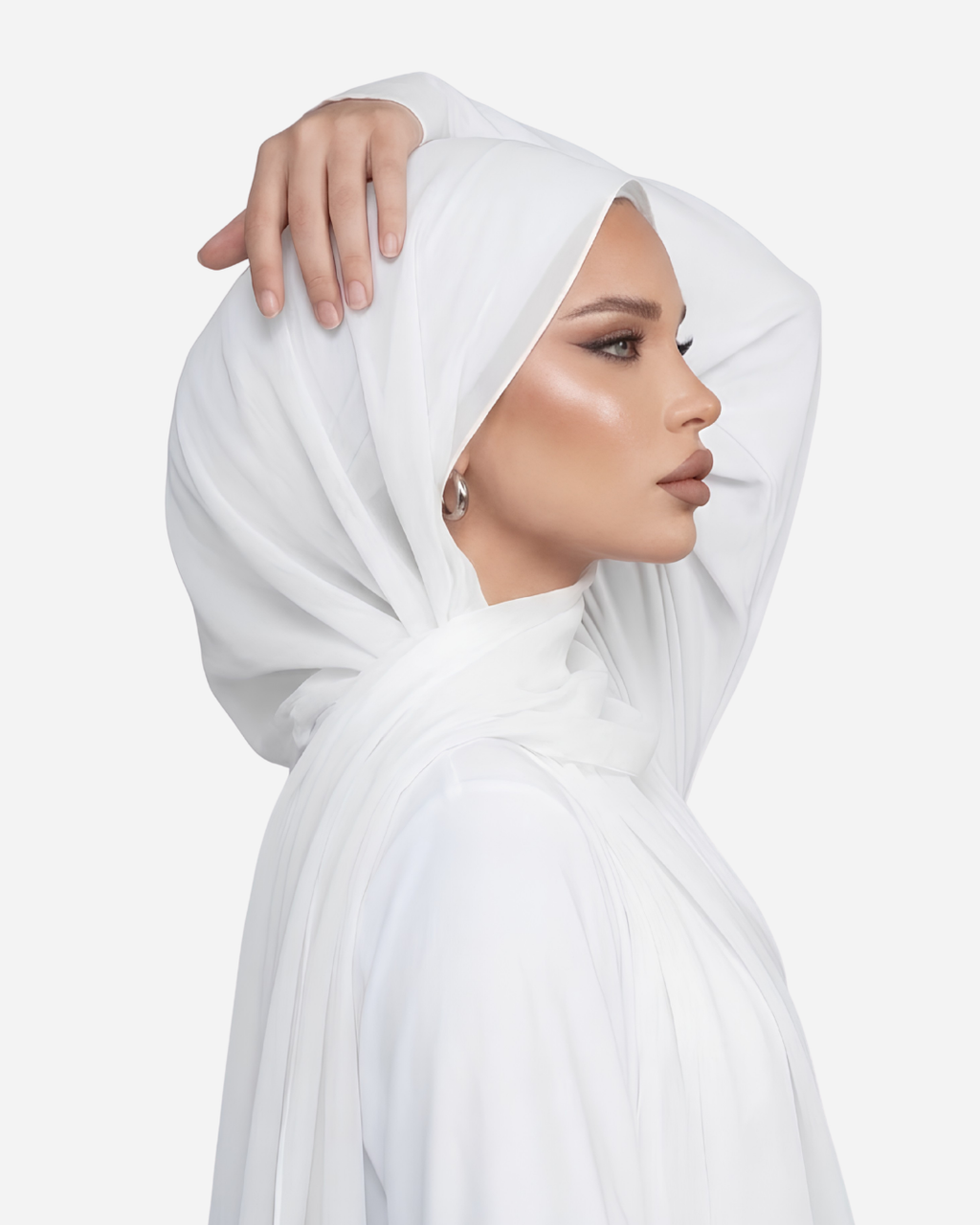Pearl White Georgette