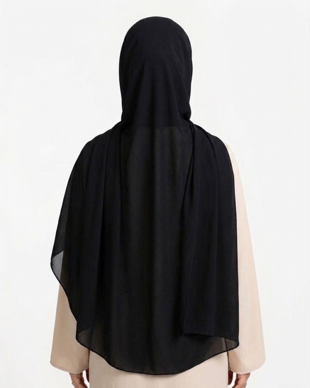 Jet Black Georgette