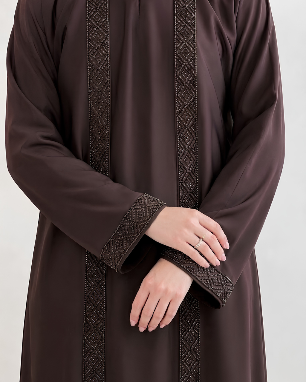 Beaded Elegance – Dark Brown