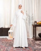 Pearl White Signature Abaya