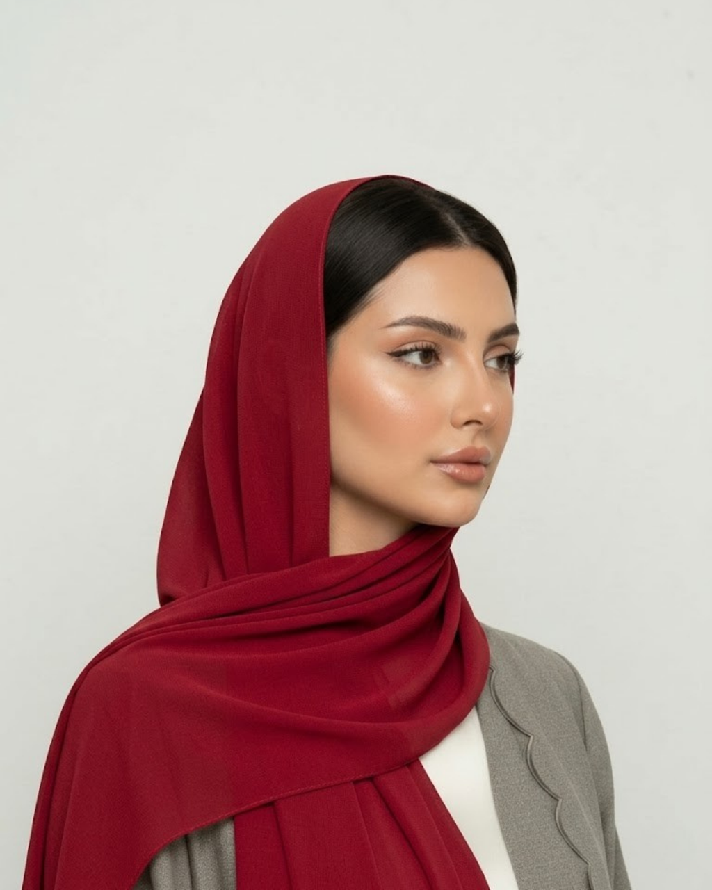 Deep Crimson Georgette