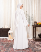 Pearl White Signature Abaya