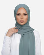 Muted Aqua Georgette