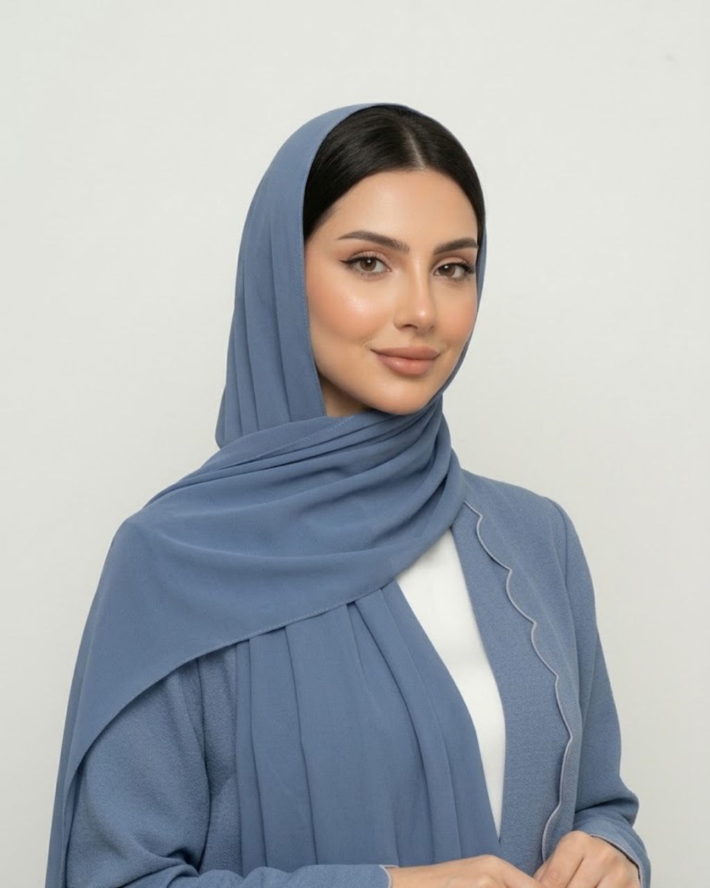 Dusty Blue Georgette