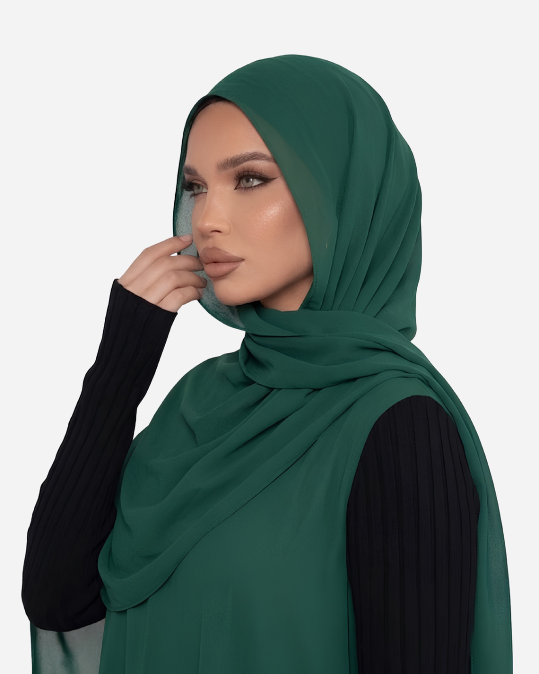 Emerald Green Georgette