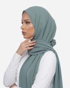 Muted Aqua Georgette