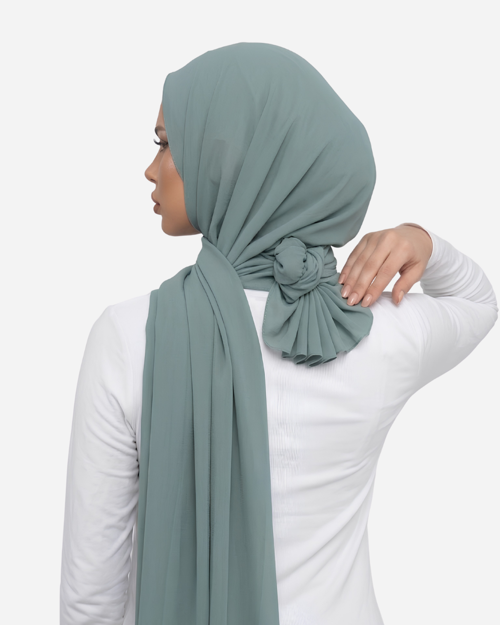 Muted Aqua Georgette