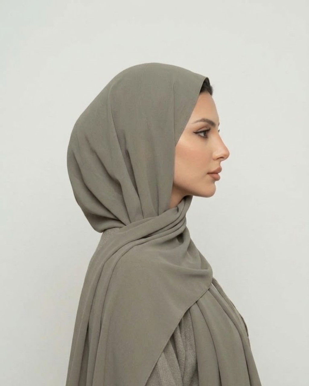 Sage Grey Georgette
