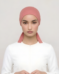 Dusty Rose Hijab Tie Cap