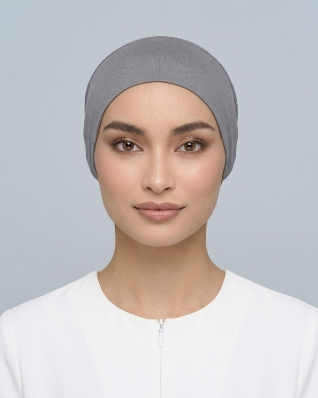 Slate Grey Hijab Tie Cap
