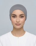 Slate Grey Hijab Tie Cap
