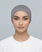 Slate Grey Hijab Tie Cap
