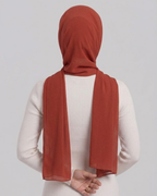 Brick Red Georgette