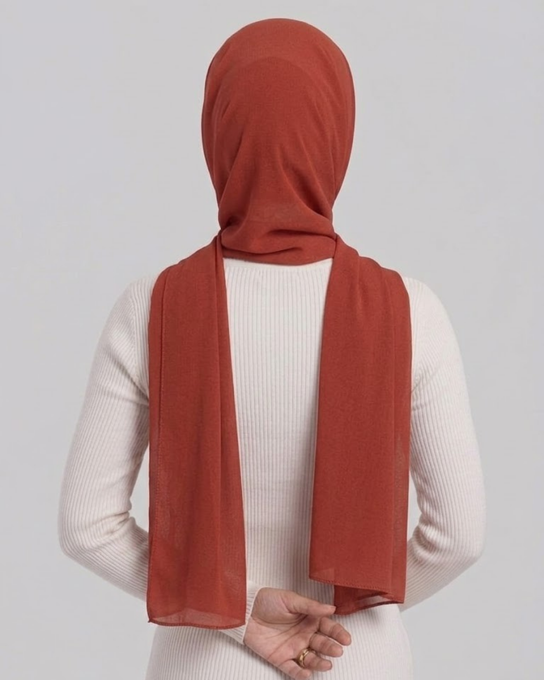 Brick Red Georgette