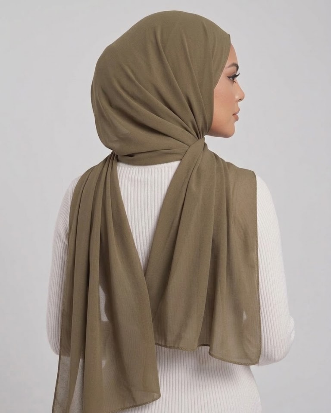 Khaki Georgette