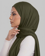 Deep Olive Georgette