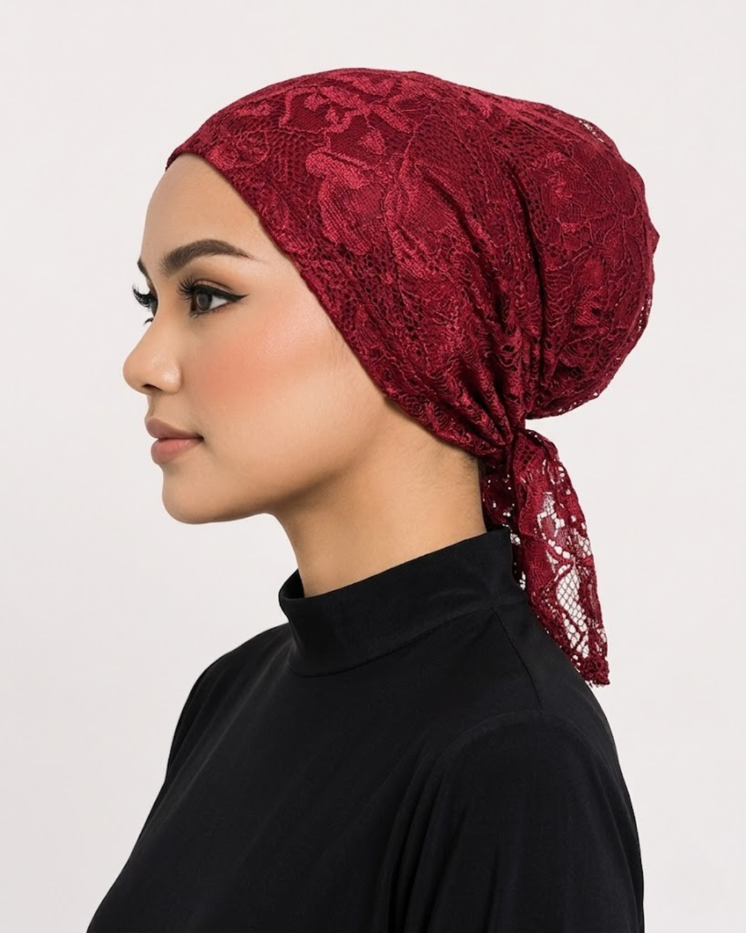 Maroon Net Cap