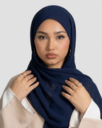 Midnight Navy Georgette