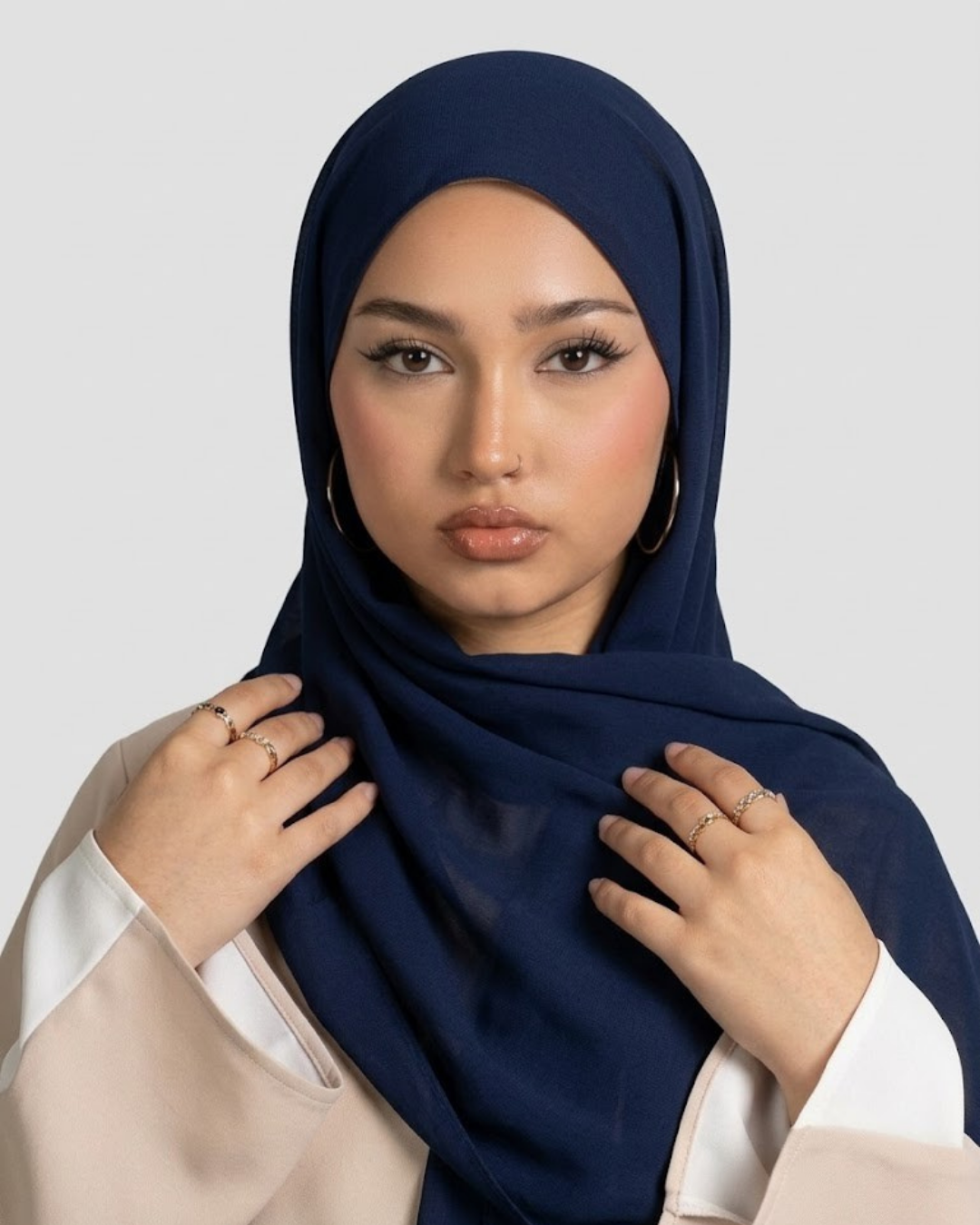 Midnight Navy Georgette