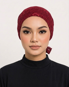Maroon Net Cap