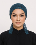 Teal Net Cap