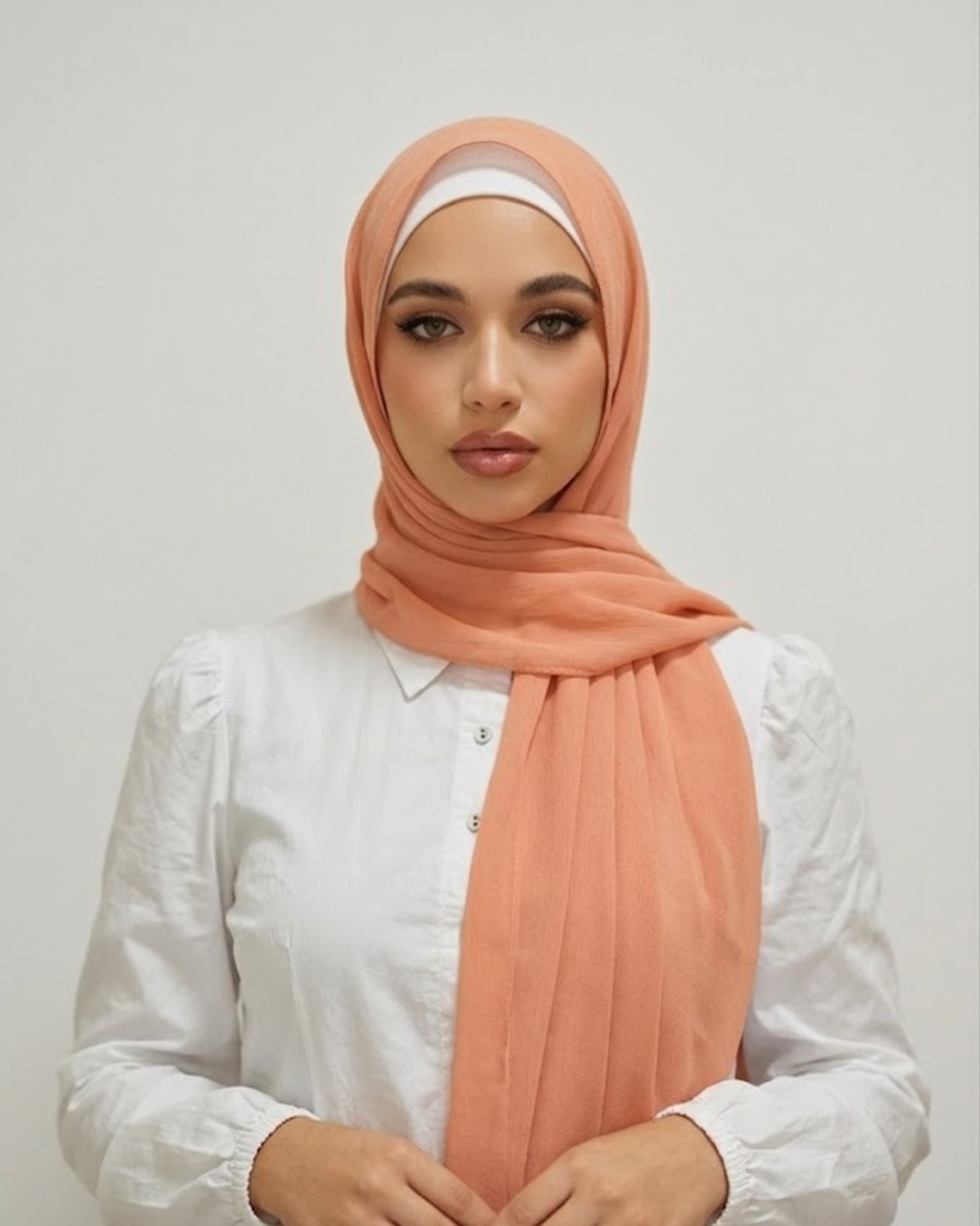 Peach Sorbet Georgette