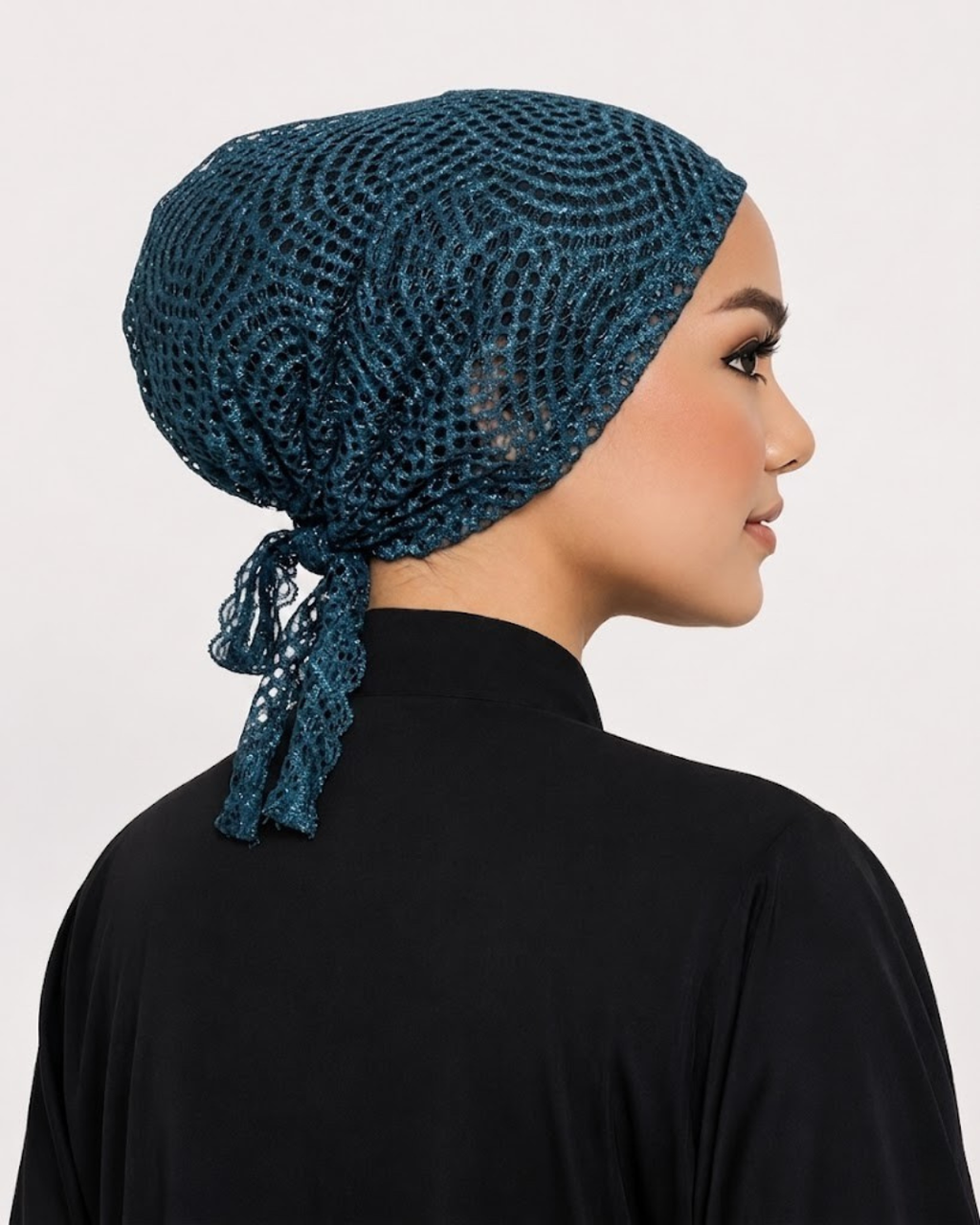 Teal Net Cap