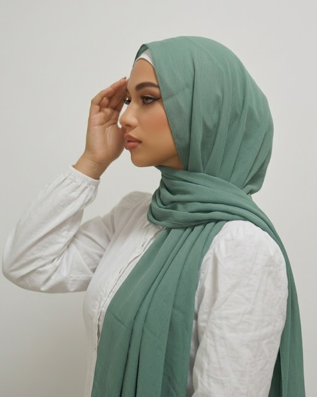 Sage Green Georgette