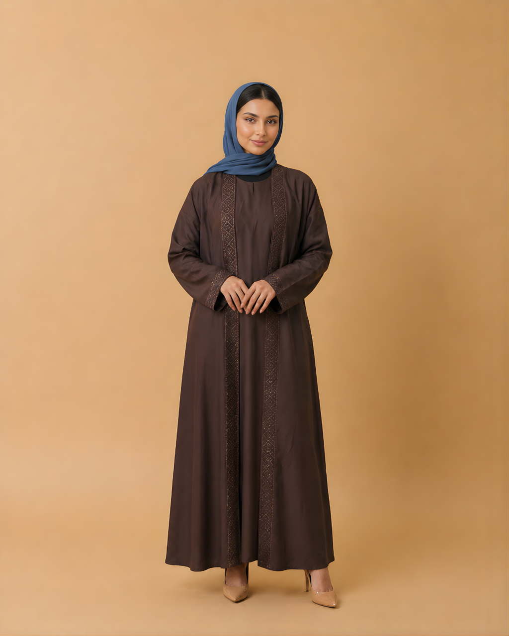 Beaded Elegance – Dark Brown