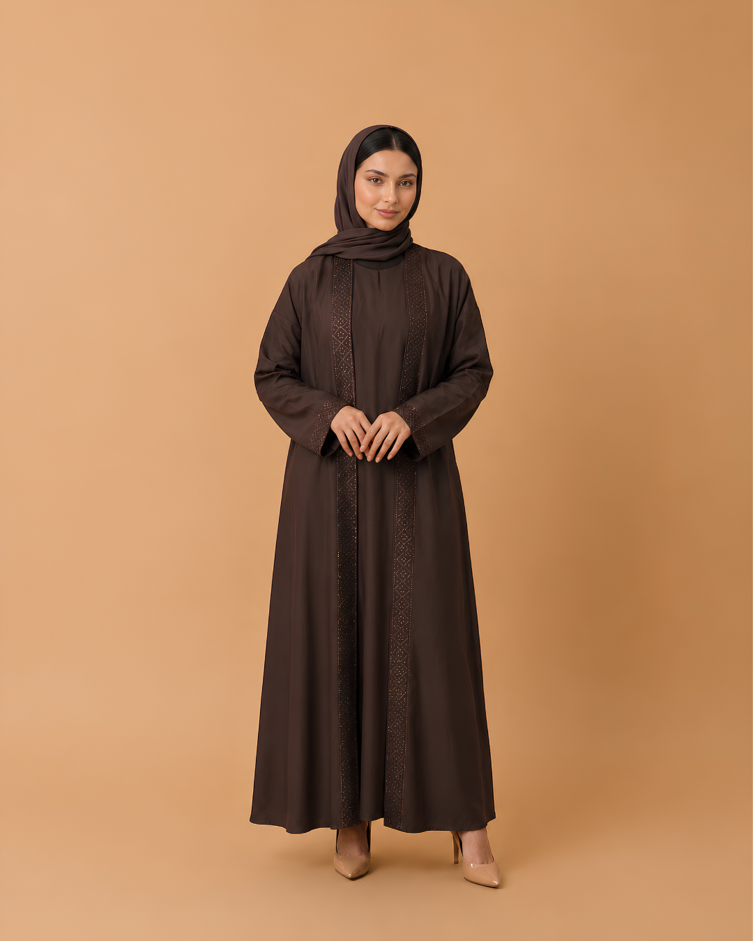 Beaded Elegance – Dark Brown