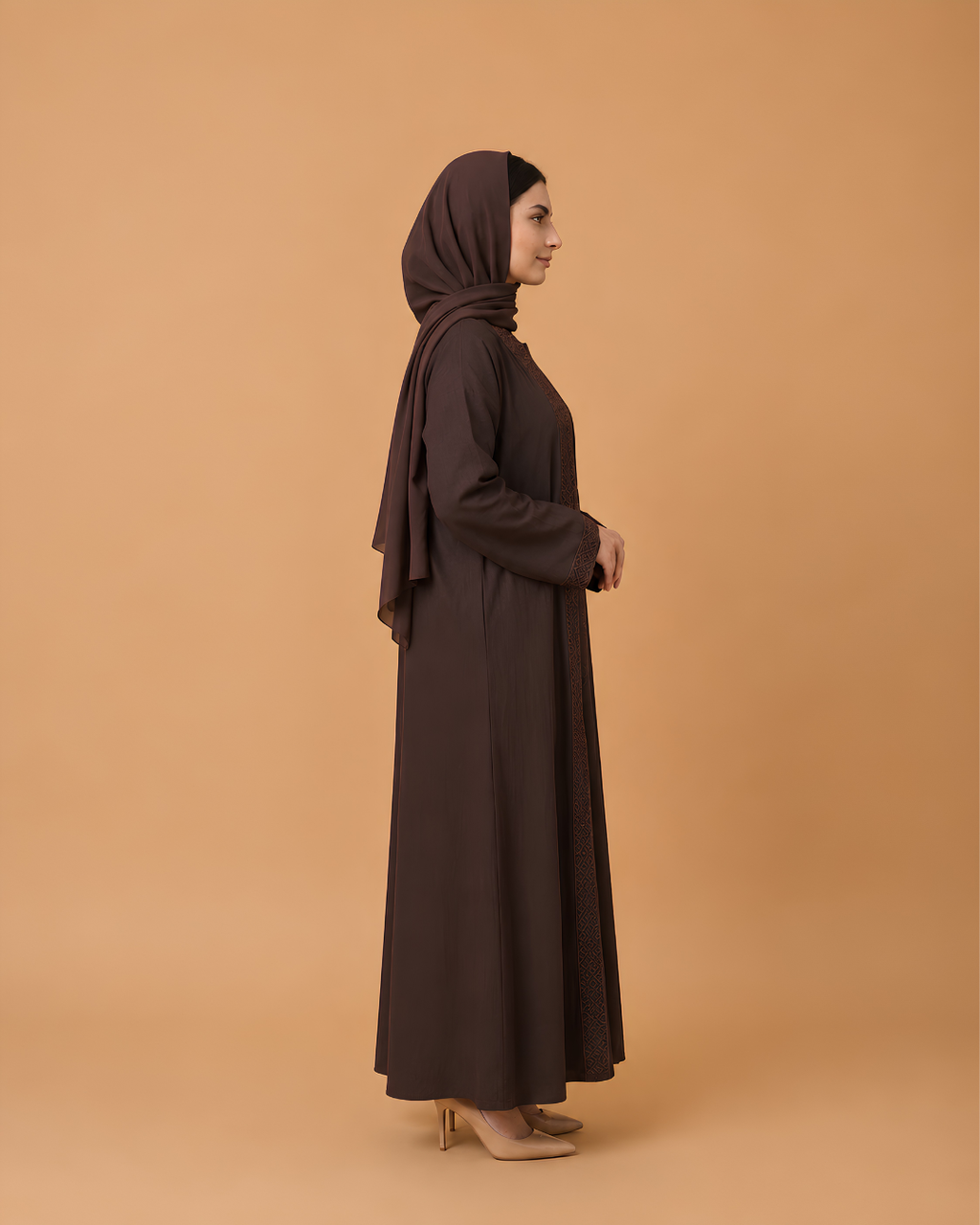 Beaded Elegance – Dark Brown
