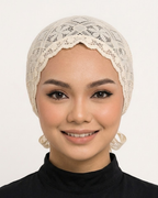 Cream Net Cap