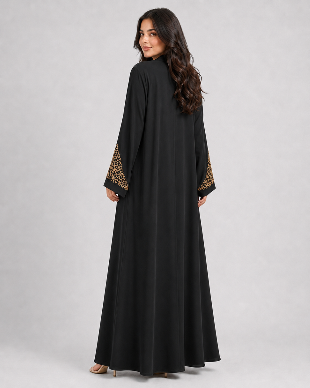 Eclipse Gold Cuff Abaya