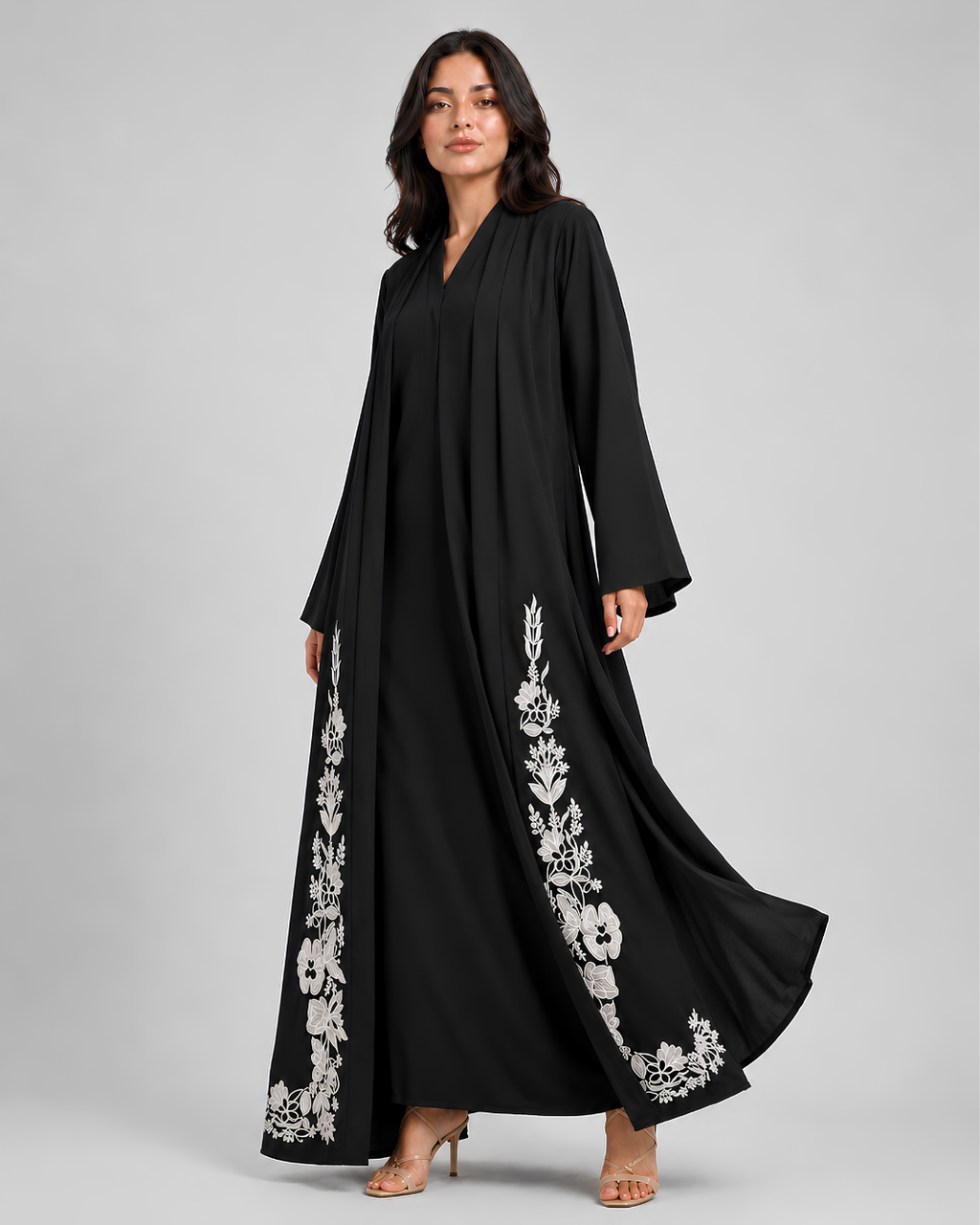 Noir Meadow Abaya