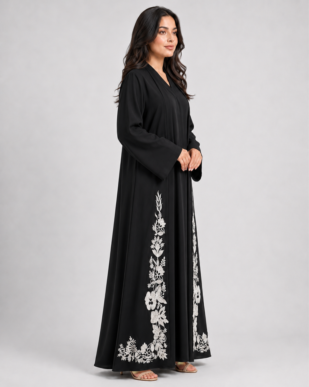 Noir Meadow Abaya