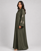 Forest Grace Silk Abaya