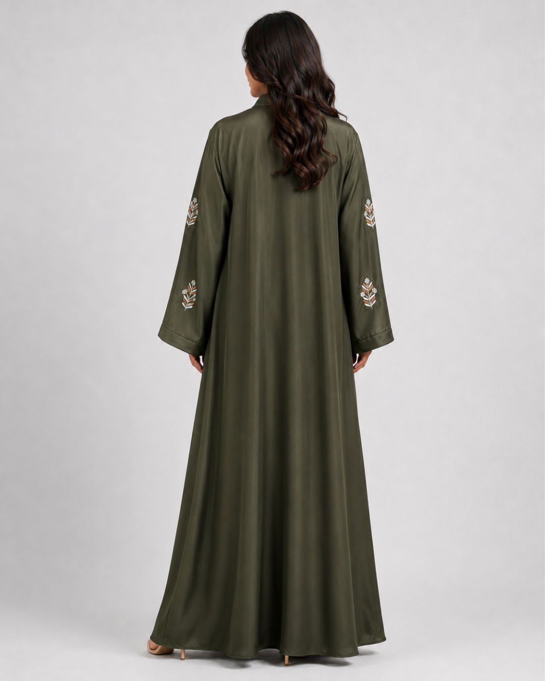 Forest Grace Silk Abaya