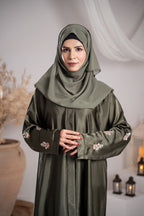 Forest Grace Silk Abaya