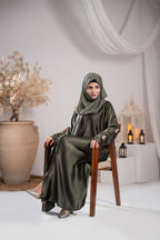 Forest Grace Silk Abaya